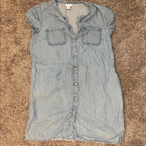 Liz Claiborne medium Light Blue Button-Down Dress